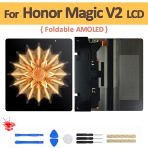 7.92″ Original Foldable LCD For Huawei Honor Magic V2 VER-AN10 LCD Display Touch Screen Digitizer Assembly Replacement Parts