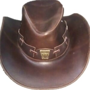 Cowboy hat Handmade cowhide men’s Vintage riding Outdoor sports baseball leather