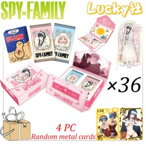 New Lucky SPY X FAMILY Collection Card Anniversary Edition Anime Anya Yor Bond Loid Forger Warm Family Photo Card Child Toy Gift
