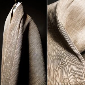 The paper pleated is crisp and the composite pleated fabric is a art designer fabric