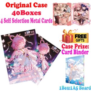 2025 Lastest A5 Size Buttlerfly Sea Dream Flower 2 Waifu Card Board No Duplicate Master Set Ganyu Furina Keqing Artboard