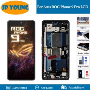 6.78″ Original AMOLED For Asus ROG Phone 9 Pro LCD Display Touch Screen Digitizer Assembly For Asus ROG 9 Pro LCD Replacement