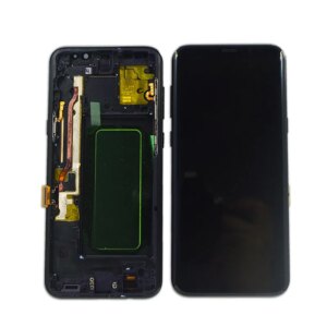5Pcs New For S9+plus Display G9550/G9500 Curved screen assembly with frame S8+ inside and outside S8