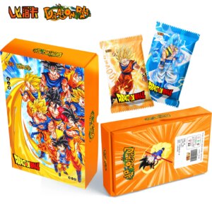 LUOKA Dragon Ball Cards Shiny Son Goku Saiyan Vegeta Anime Trading Battle Booster Box Game Children SSP Collection Card Gift Toy