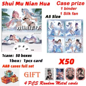 Wholesale Newest A5 Size Shui Mu Nian Hua Collection Card Board Waifu Bikini Swimsuit Palying Trading ACG CCG TCG Hobbies Gift