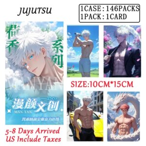 New 2025 Wholesales Jujutsu Collection Cards A6 Acrylic Maid Male God Sexy Anime TCG Sexy Nude Doujin Toys And Hobby Gift