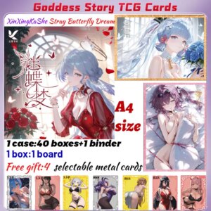 2025 Newest XinXingKaShe Stray Butterfly Dream A4 Boards Waifu Acrylic Card Anime Rare Hobby Collection ACG Girls