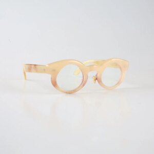 Eyeglass Frames Unique Irregular Vintage Retro Thick Handmade Honey Horn Prescription Man’s Glasses Frames Optical Eyeglasses