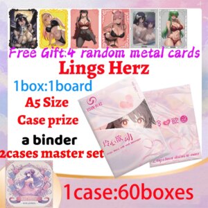 2025 Newest Lings Herz A5 Waifu Board Goddess Collection Waifu Box Doujin Booster Spicy Art Toy Gift for Hobbyists