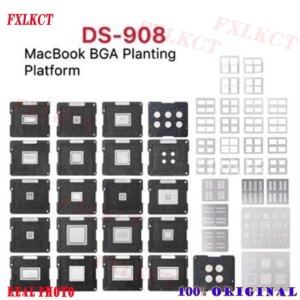 Soldering Tool Kit for Mackbook, BGA Reballing Stencil Set for All BGA Chips of Macbook Air/Pro Macbook 2010-2018, DS-908
