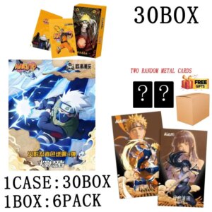 Wholesales Naruto Collection Cards Booster Box Ouman Wave 3 Color Paper Waifu Sexy Kids Toys Playing Cards Birthday Gifts