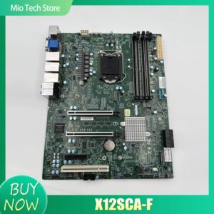 Server Motherboard For Supermicro Single-channel W480 Chip IPMI Tenth Generation i9 i3 i5 i7 X12SCA-F