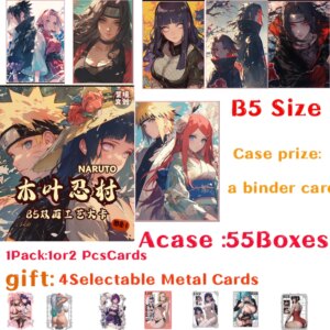 2025 New Ninja Village War: Naruto Collection Card Games Japanese Anime Gift For Anime Fan Game ACG CCG Naruto Hinata Sasuke