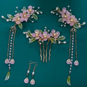 New Handmade Hanfu Headdress Retro Style Hair Clasp Hairpin Suit Ancient Costume Decoration Buyao Tassel