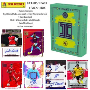 Panini 2023-24 Impeccable Hobby International Box Football Star Haaland Mbappe Messi Cr7 Official Trading Cards Gift Collection