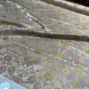 Flowers like Brocade Interwoven Song Dynasty 30 Silk 42 Momme140 Door Width New Chinese Coat Vest Bed Cover Cloth Fabric
