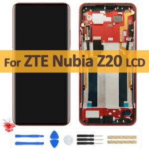 6.42″ Original AMOLED For ZTE nubia Z20 LCD Display Touch Screen Digitizer Assembly For Nubia Z20 NX627J LCD Screen Panel +Frame