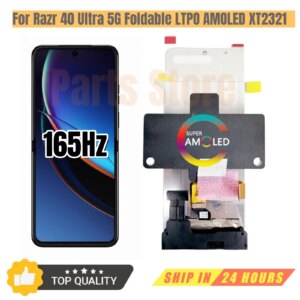 iParts Replacement Foldable LTPO AMOLED Display for Motorola Razr 40 Ultra 5G XT2321 165hz Touch Screen Digitizer Assembly OEM