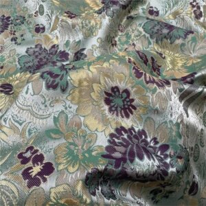 New Chinese-style imitation brocade jacquard Hanfu fabric outer set cheongsam satin national style ethnic