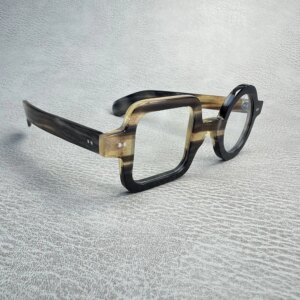 Eyeglass Frames Unique Vintage Retro Round Square Handmade Horn Myopia Reading Eyeglasses Prescription Man Women Glasses Frames