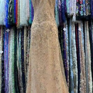 Africa Nigerian Beaded French Mesh Lace With Sequins High Quality 2025 Embroidery Lace Sequins Lace For Wedding Dresses Women