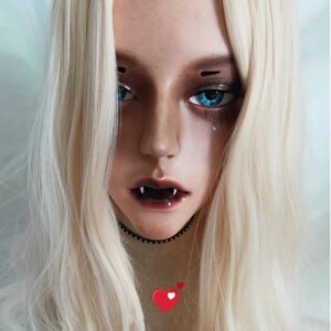 (Evil-05) Gurglelove Resin Half Head Kigurumi BJD Mask Cosplay Japanese Anime Role Lolita Mask Crossdress Doll