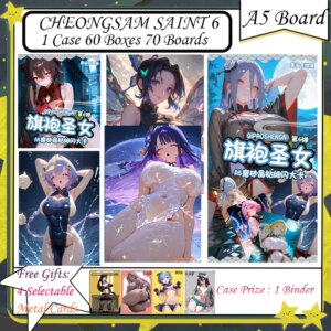 A5 CHEONGSAM SAINT 6 Board Goddess Albedo Nezuko Rem Nami Swimsuit Bikini Waifu Booster Box Card Collectible Anime Gifts