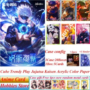 Jujutsu Kaisen Acrylic Color Paper Collectible Cube Trendy Play Anime Gojo Satoru Fushiguro Megumi Itadori Trading Game Cards
