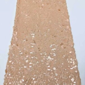 Africa Nigerian Beaded French Mesh Lace With Sequins High Quality 2025 Embroidery Lace Sequins Lace For Wedding Dresses Women