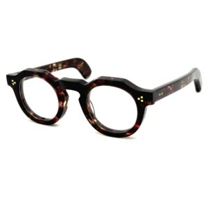 Irregular Shape Hand Made Italy Super-Thick Acetate Men Women Vintage Retro Spectacle Frame Prescription Lens PL-004