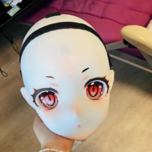 BJD Doll Mask Big Face Girl Human Mask Resin Material Human Face Mask DIY Accessories Doll Face No Makeup Doll Toys