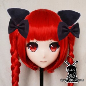 (KM5147)Quality Handmade Female/Girl Resin 3/4 Head Japanese Cartoon Character Kaenbyou Rin Cosplay Kigurumi Mask Crossdresser
