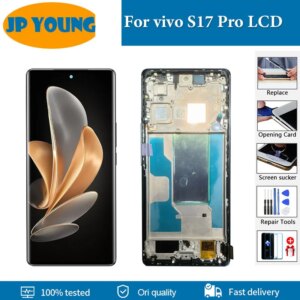 Original AMOLED 6.78″ For vivo S17 Pro LCD Display Digitizer Full Assembly For vivo S17 Pro V2284A Screen Replacement Parts