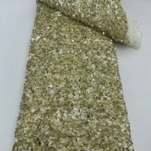 Luxury African Sequins Groom Lace Fabric High Quality French Tulle Lace Fabric 2025 Embroidery Lace Nigerian Lace Fabrics