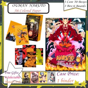 OUMAN Naruto A6 Acrylic Colored Paper Naruto Cards Naruto Anime Character Hinata Kakashi Sasuke Uchiha Itachi Jiraiya