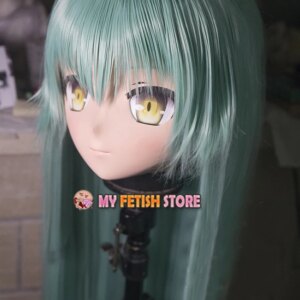 (KM114) Handmade Female Resin Crossdress Pretty Girl 3/4 Head Lolita Doll Mask Japanese Anime Cosplay Kigurumi Mask Crossdresser