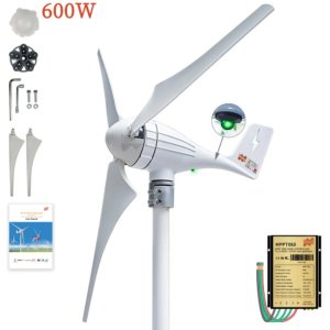 3 5Blades 600W 12V 24V Wind Turbine Generator With MPPT Controller High Effcient Household Wind Generator for Battery Charge
