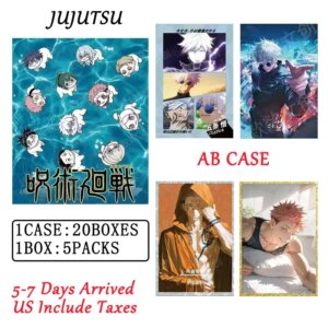 New Wholesales Jujutsu Kaisen Collection Cards Acrylic Colored Paper AB Case Male God CCG TCG Doujin Toy And Hobbies Gift