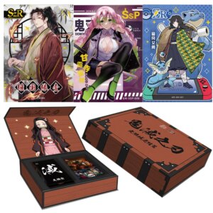 2024 New Wholesale Demon Slayer Cards Japanese Anime TCG Booster Pack Box Kamado Nezuko Rare Board Game Toy Birthday Kids Gif