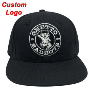 Custom Flat Peaked Cap Woven Patch Logo Personal Name Unisex Softball Golf Tennis Competitor Hiphop Trucker Sport Hat