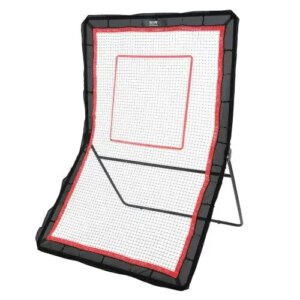 5×7 Ft Adjustable Lacrosse Rebounder & Volleyball Bounce Back Net – Pitchback Training Wall for Baseball & Softball
