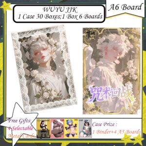 New WUYU Jujutsu Kaisen Arcylic A6 Colored Paper Gojo Satoru Nanami Hobby Collection Cards Doujin Booster Box Kid Toys Gifts