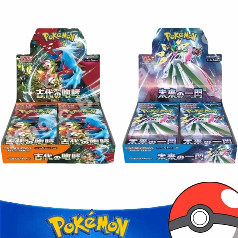 Pokemon Cards Original Trading PTCG Cartoon Japanese Sv4K Ancient Roar Booster Pack Sv4M Future Flash Ptcg Japanese Version