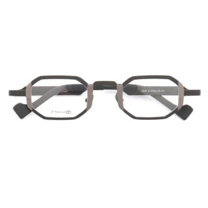 Pure Titanium Rectangular Frame Women Optical Eyeglass Light Metal Octagon Prescription Spectacle Retro Men Square Glasses Frame