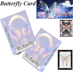 Bargain Price Baka Butterfly Fantasy Dream Butterfly Collection Card Butterfly Dark Night Hand-painted Exotic Style Flash Cards