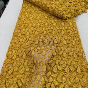 Africa Nigerian Beaded French Mesh Lace With Sequins High Quality 2025 Embroidery Lace Sequins Lace For Wedding Dresses Women