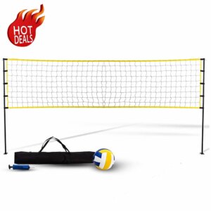 Custom Length Portable Stand With Net Set Equipment Standard Poles Outdoor Volleyball Net Manufacturer