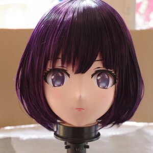 (KM106) Handmade Female Resin Crossdress Pretty Girl 3/4 Head Lolita Doll Mask Japanese Anime Cosplay Kigurumi Mask Crossdresser