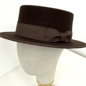 Custom elegant and stylish flat top brim hat for men