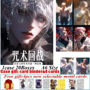 New Qiyuan Wenchuang Jujutsu Kaisen Acrylic Colored Paper Anime Satoru Gojo Zenin Maki Flash Quality Cards Kids Birthday Gifts